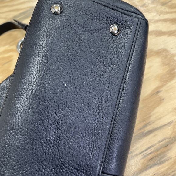 Coach Penelope Carryall Satchel Black Pebbled Leather Shoulder Bag F16532 - Picture 11 of 16